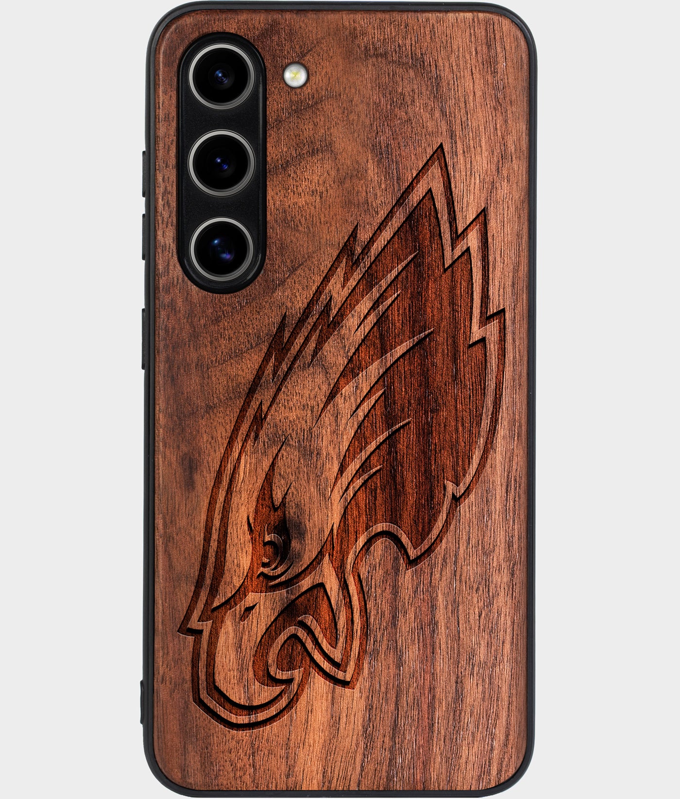 Best Wood Philadelphia Eagles Samsung Galaxy S24 Case - Custom Engraved Cover - Engraved In Nature