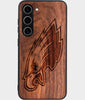 Best Wood Philadelphia Eagles Samsung Galaxy S24 Case - Custom Engraved Cover - Engraved In Nature