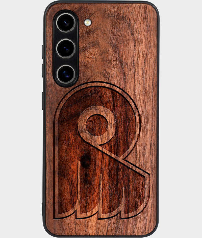 Best Wood Philadelphia Flyers Samsung Galaxy S24 Plus Case - Custom Engraved Cover - Engraved In Nature