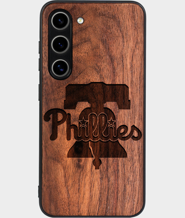 Best Wood Philadelphia Phillies Galaxy S24 Case - Custom Engraved Cover - Engraved In Nature