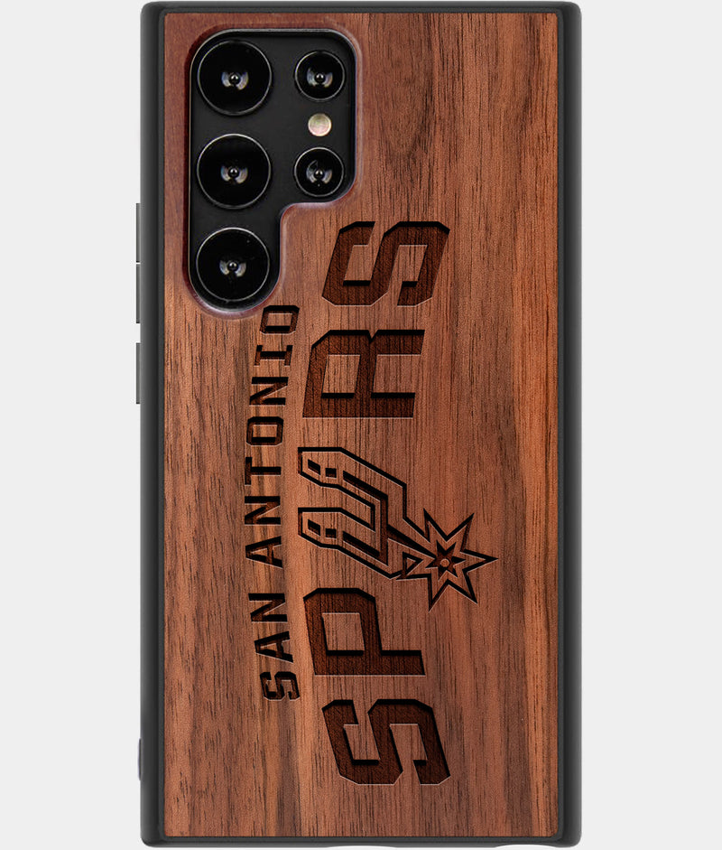 Best Wood San Antonio Spurs Samsung Galaxy S23 Ultra Case - Custom Engraved Cover - Engraved In Nature