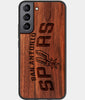 Best Wood San Antonio Spurs Samsung Galaxy S23 Case - Custom Engraved Cover - Engraved In Nature