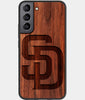 Best Wood San Diego Padres Samsung Galaxy S23 Plus Case - Custom Engraved Cover - Engraved In Nature