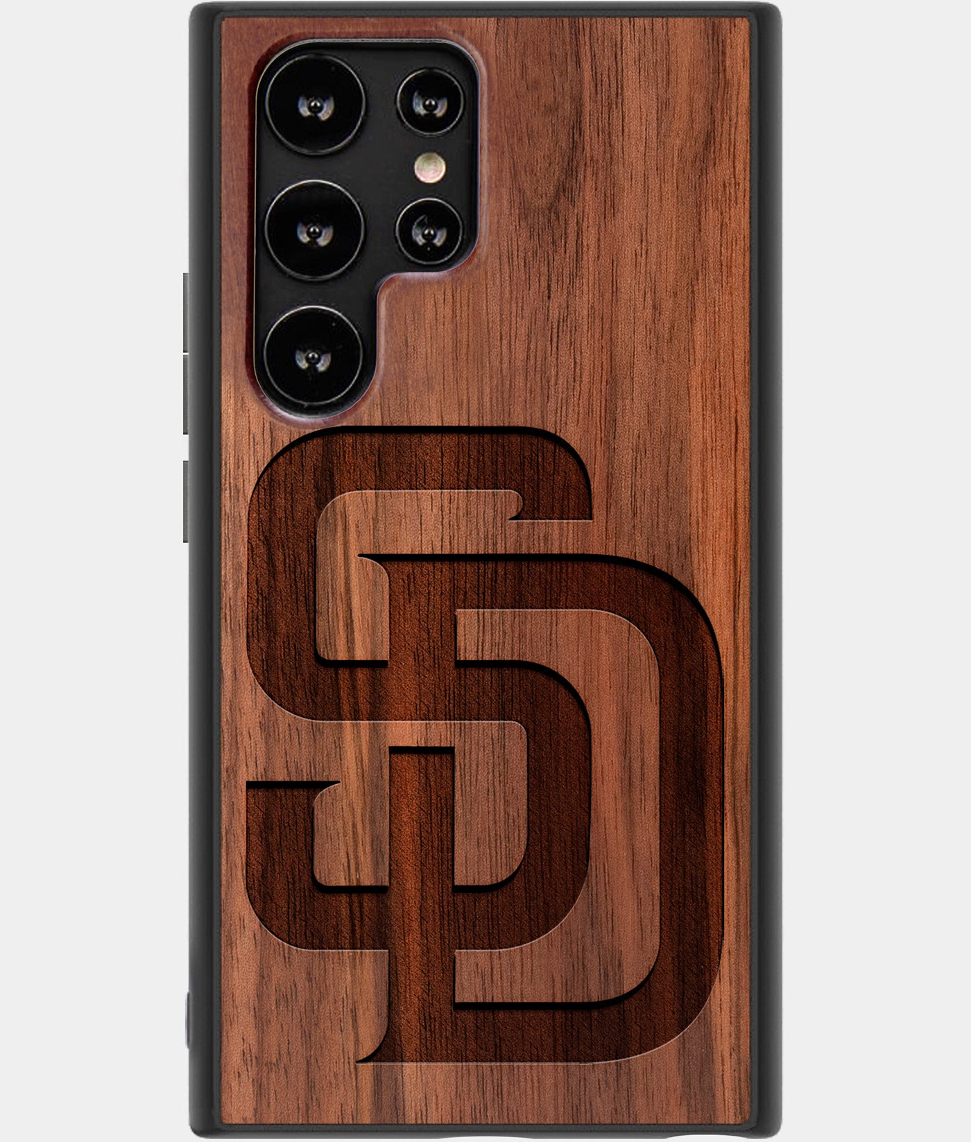 Best Wood San Diego Padres Samsung Galaxy S23 Ultra Case - Custom Engraved Cover - Engraved In Nature