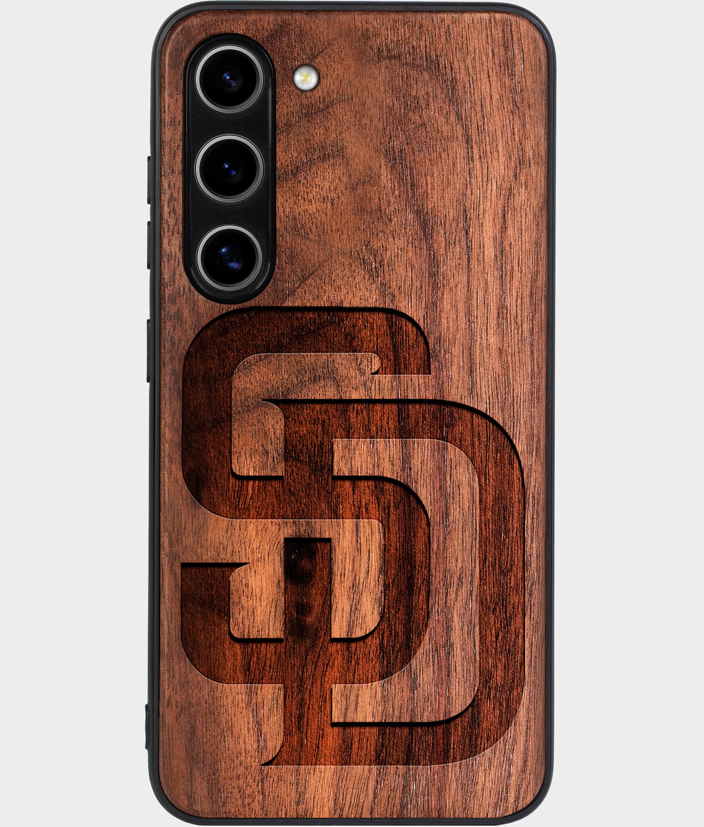 Best Wood San Diego Padres Samsung Galaxy S24 Plus Case - Custom Engraved Cover - Engraved In Nature