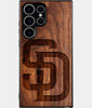 Best Wood San Diego Padres Samsung Galaxy S24 Ultra Case - Custom Engraved Cover - Engraved In Nature