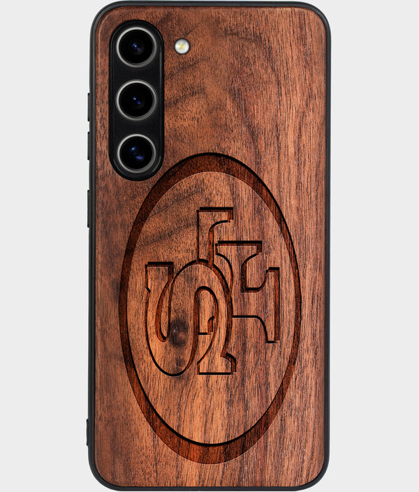 Best Wood San Francisco 49ers Galaxy S24 Case - Custom Engraved Cover - Engraved In Nature