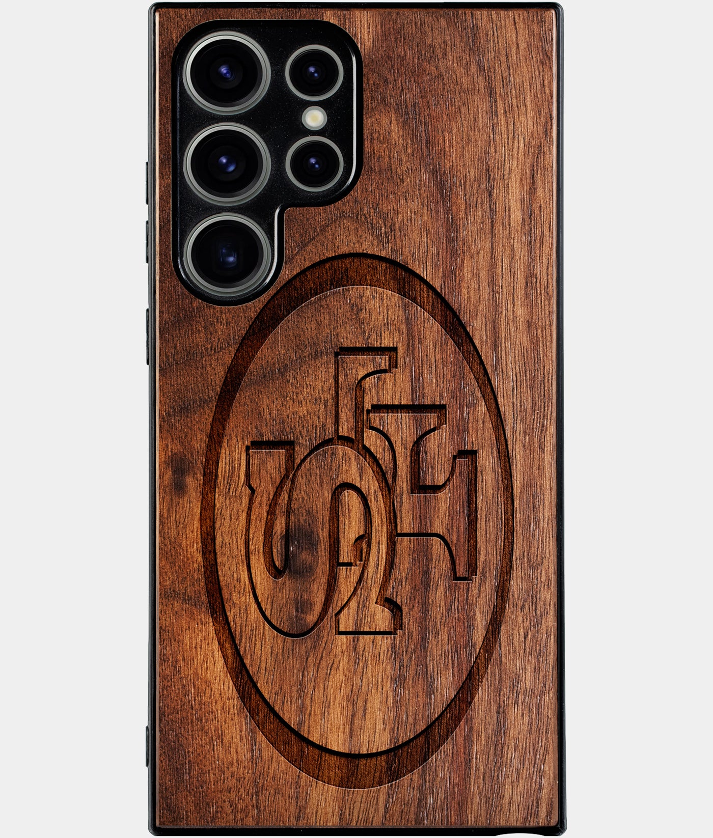 Best Wood San Francisco 49ers Samsung Galaxy S24 Ultra Case - Custom Engraved Cover - Engraved In Nature