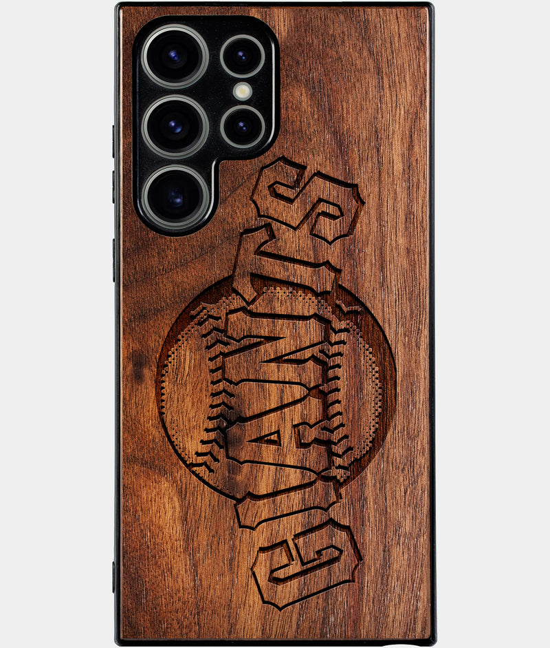 Best Wood San Francisco Giants Samsung Galaxy S24 Ultra Case - Custom Engraved Cover - Engraved In Nature