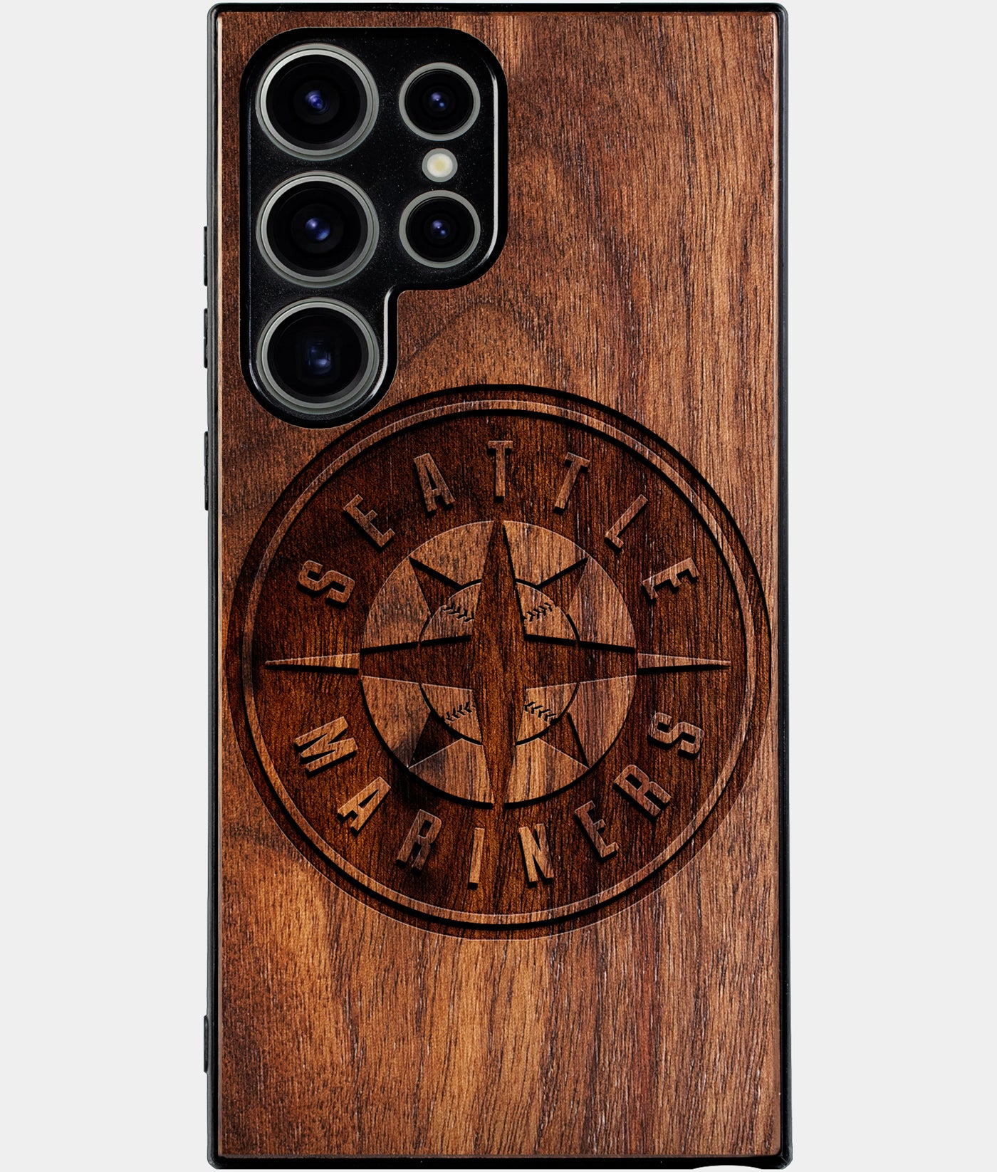 Best Wood Seattle Mariners Samsung Galaxy S24 Ultra Case - Custom Engraved Cover - Engraved In Nature