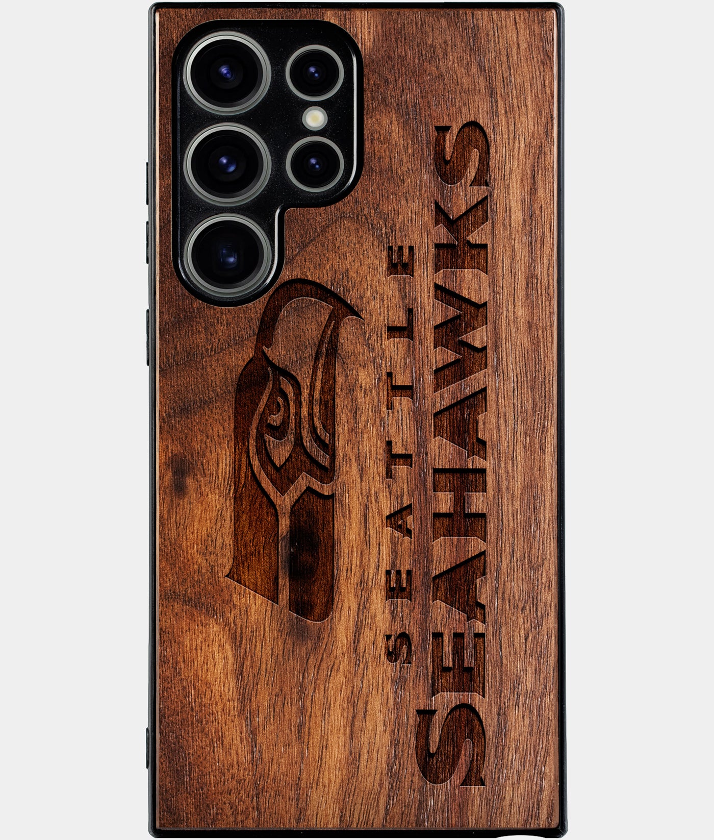 Best Wood Seattle Seahawks Samsung Galaxy S24 Ultra Case - Custom Engraved Cover - Engraved In Nature