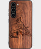 Best Wood St Louis Cardinals Samsung Galaxy S24 Plus Case - Custom Engraved Cover - Engraved In Nature