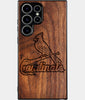 Best Wood St Louis Cardinals Samsung Galaxy S24 Ultra Case - Custom Engraved Cover - Engraved In Nature