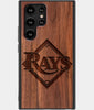 Best Wood Tampa Bay Rays Samsung Galaxy S23 Ultra Case - Custom Engraved Cover - Engraved In Nature