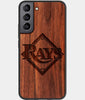 Best Wood Tampa Bay Rays Samsung Galaxy S23 Case - Custom Engraved Cover - Engraved In Nature