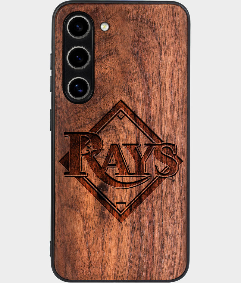 Best Wood Tampa Bay Rays Samsung Galaxy S24 Plus Case - Custom Engraved Cover - Engraved In Nature