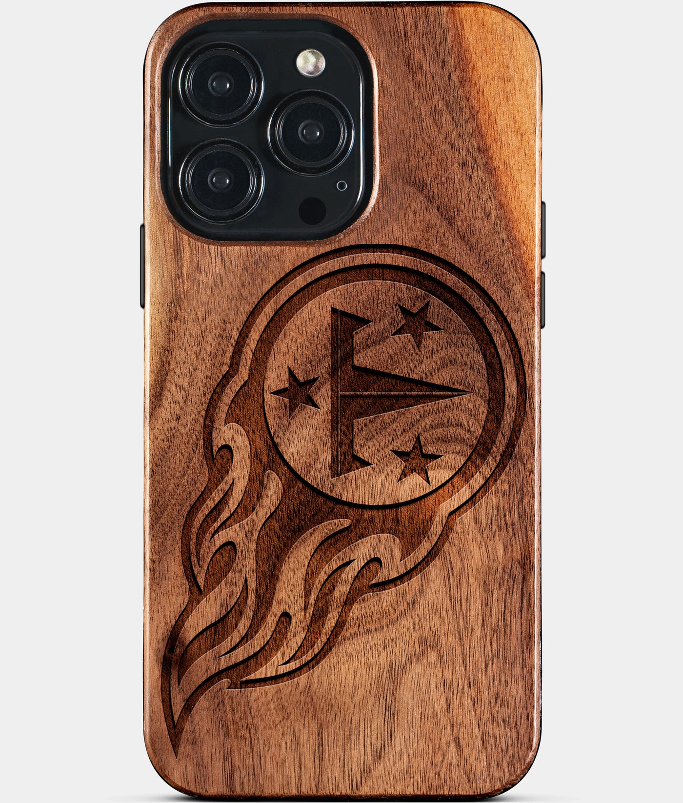 Custom Tennessee Titans iPhone 15/15 Pro/15 Pro Max/15 Plus Case - Wood Tennessee Titans Cover - Eco-friendly Tennessee Titans iPhone 15 Case - Carved Wood Custom Tennessee Titans Gift For Him - Monogrammed Personalized iPhone 15 Cover By Engraved In Nature