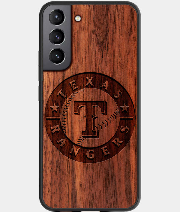 Best Wood Texas Rangers Galaxy S23 Case - Custom Engraved Cover - Engraved In Nature