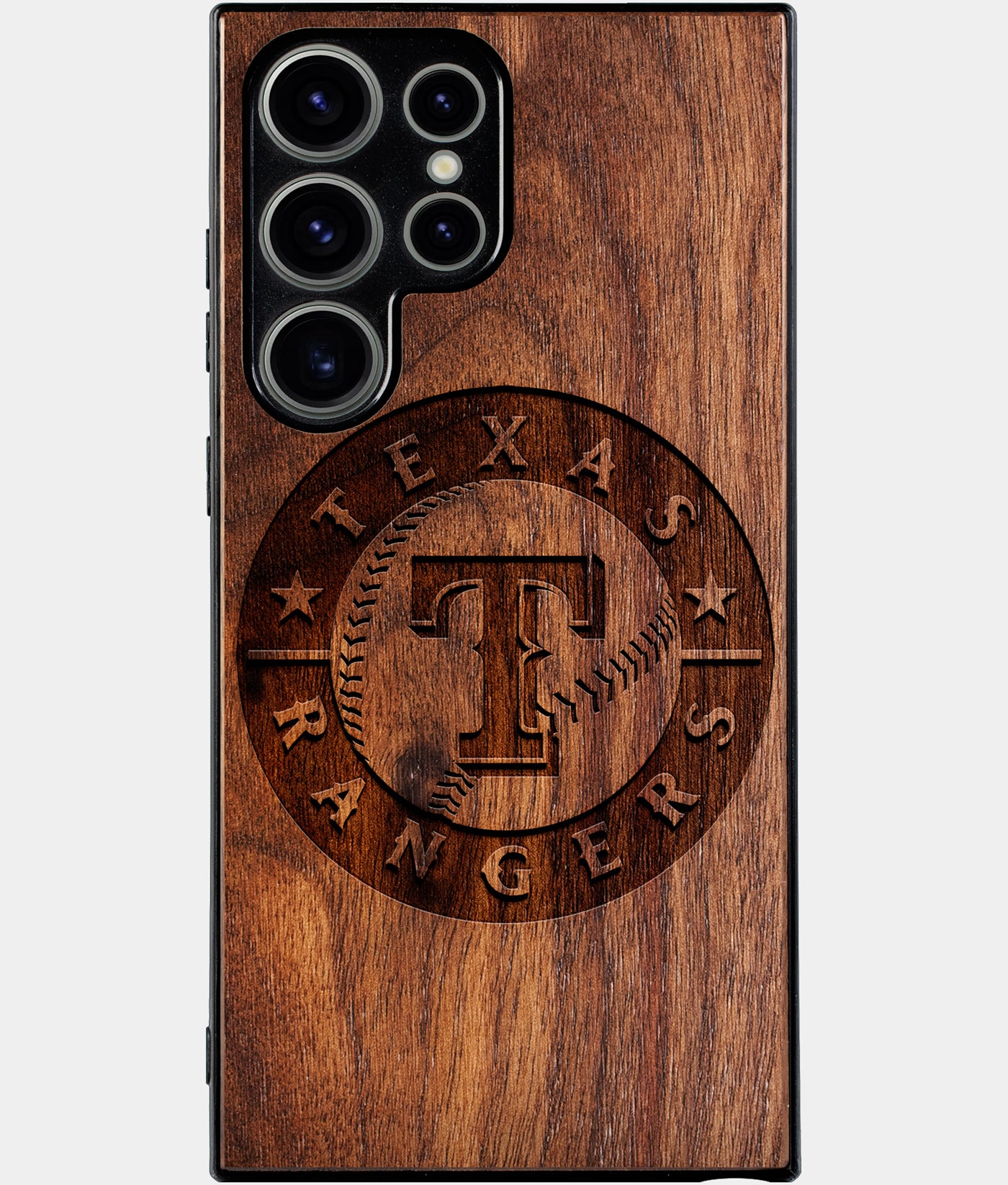 Best Wood Texas Rangers Samsung Galaxy S24 Ultra Case - Custom Engraved Cover - Engraved In Nature