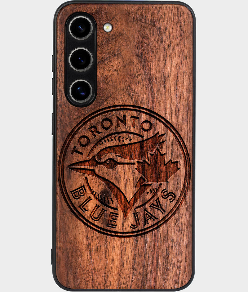 Best Wood Toronto Blue Jays Samsung Galaxy S24 Plus Case - Custom Engraved Cover - Engraved In Nature