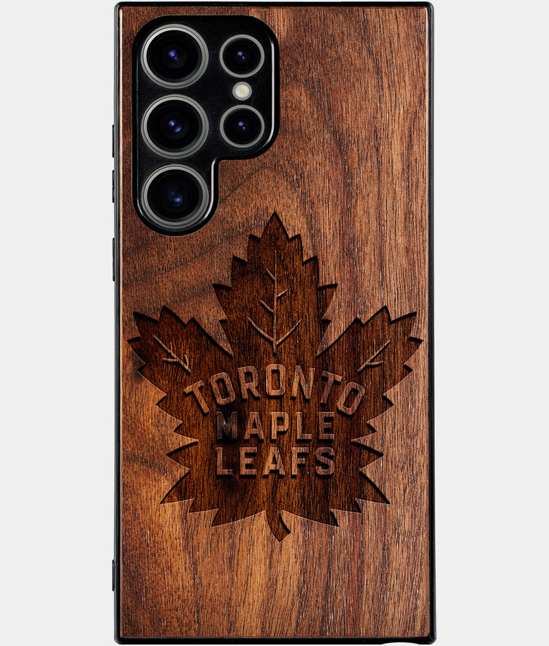 Best Wood Toronto Maple Leafs Samsung Galaxy S24 Ultra Case - Custom Engraved Cover - Engraved In Nature