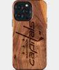 Custom Washington Capitals iPhone 15/15 Pro/15 Pro Max/15 Plus Case - Wood Capitals Cover - Eco-friendly Washington Capitals iPhone 15 Case - Carved Wood Custom Washington Capitals Gift For Him - Monogrammed Personalized iPhone 15 Cover By Engraved In Nature