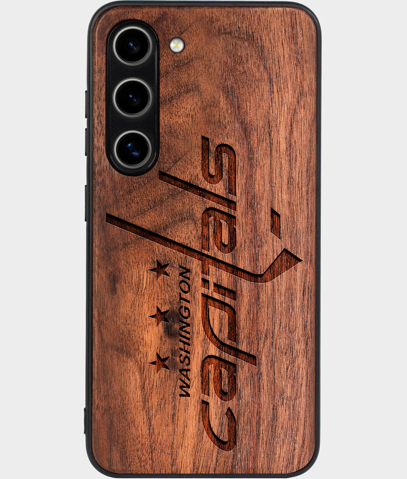 Best Wood Washington Capitals Samsung Galaxy S24 Plus Case - Custom Engraved Cover - Engraved In Nature