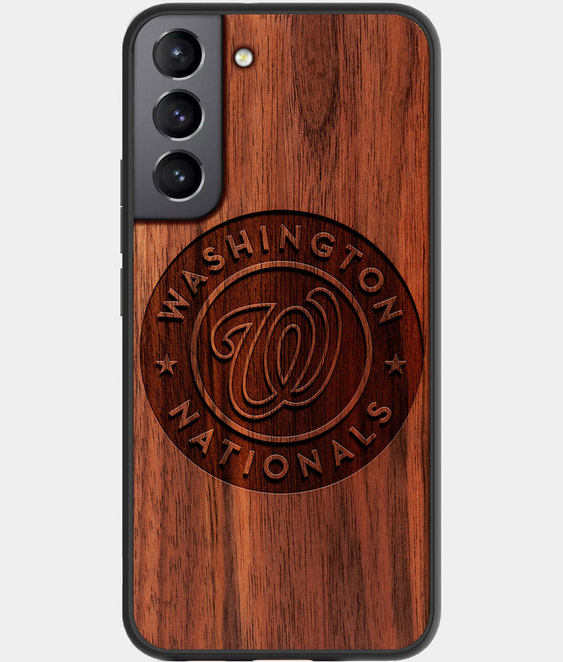 Best Wood Washington Nationals Samsung Galaxy S23 Plus Case - Custom Engraved Cover - Engraved In Nature