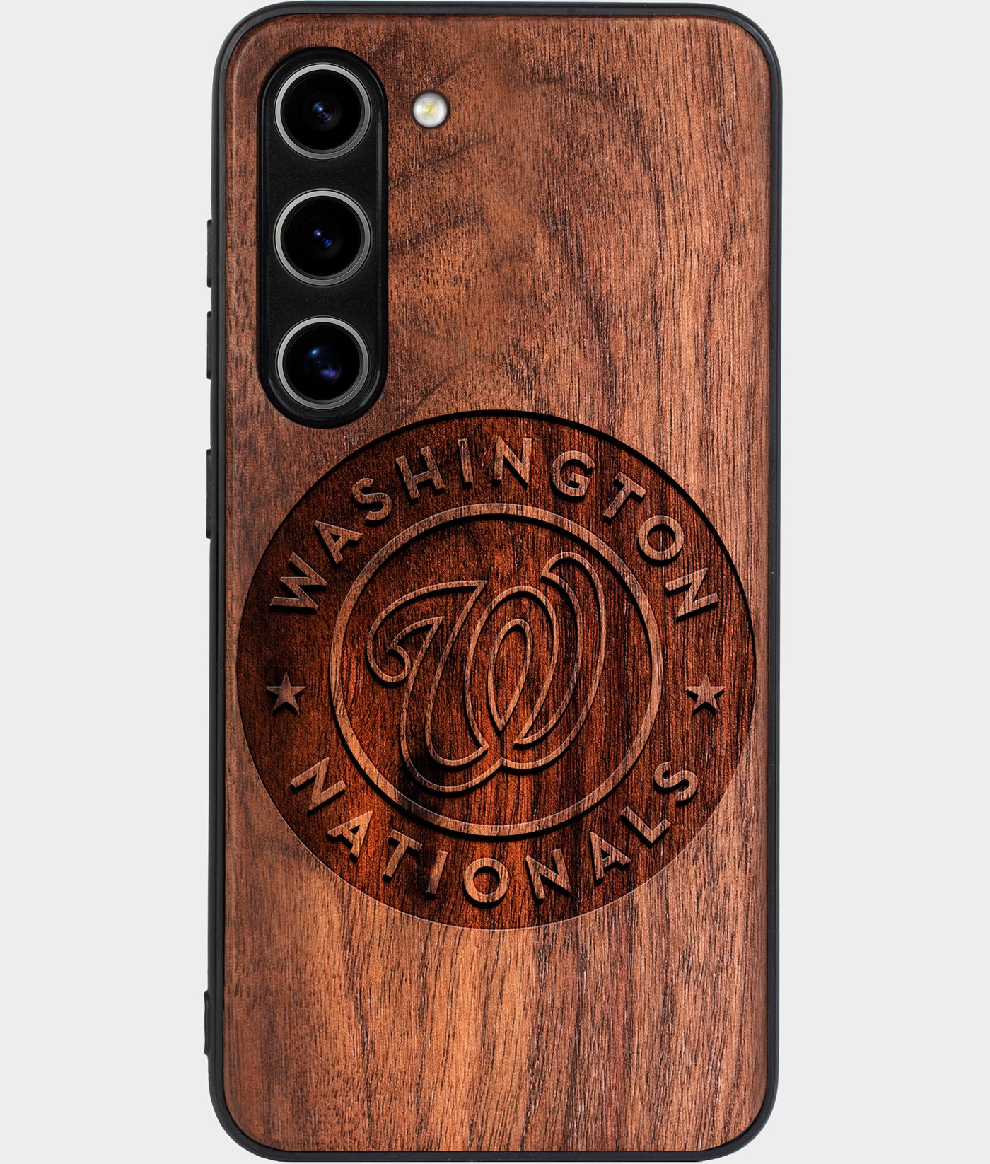 Best Wood Washington Nationals Samsung Galaxy S24 Plus Case - Custom Engraved Cover - Engraved In Nature