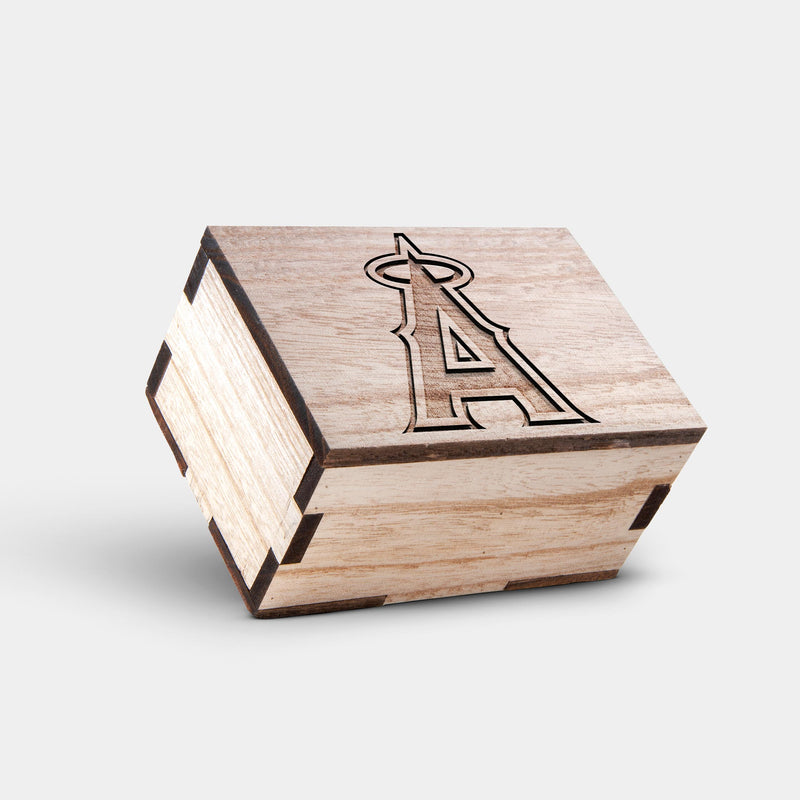 Best Los Angeles Angels Mahogany And Walnut Wood Chronograph Watch - Engraved In Nature