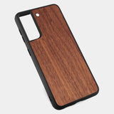 Best Walnut Wood Atletico Madrid Galaxy S21 Case - Custom Engraved Cover - Engraved In Nature