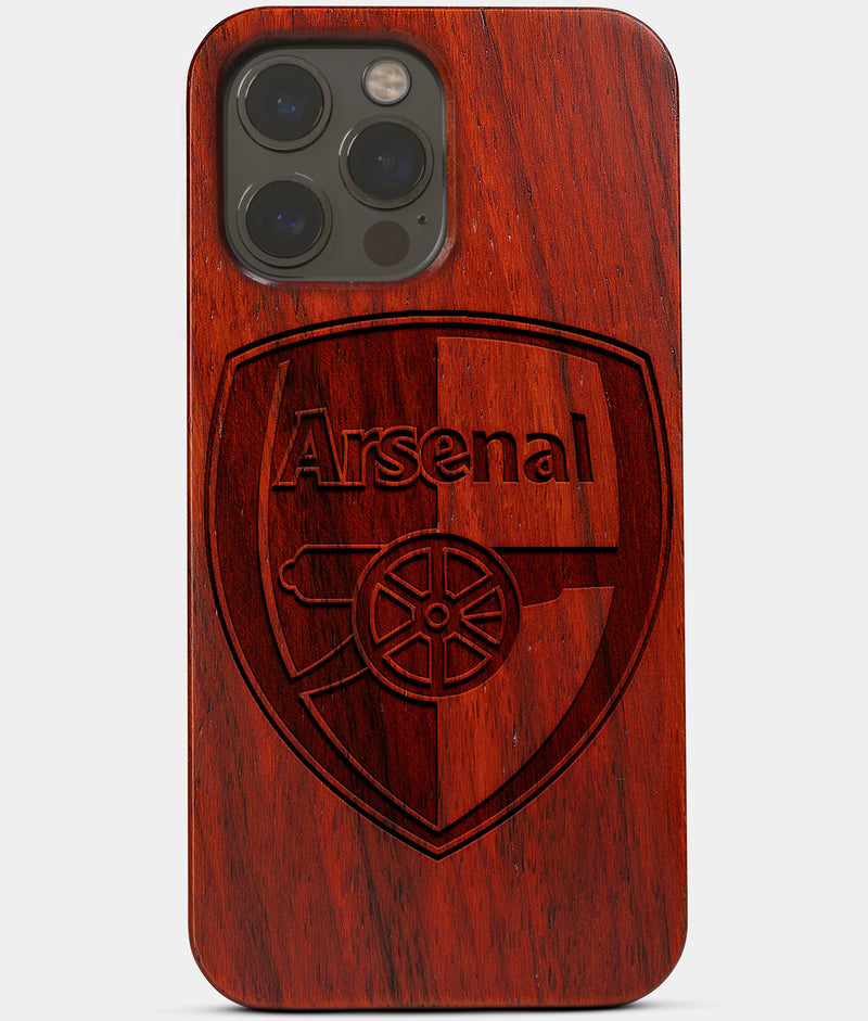 Wood Arsenal F.C. iPhone 13 Pro Case MagSafe Compatible iPhone