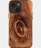 Eco-friendly Carolina Hurricanes iPhone 15 Case - Carved Wood Custom Carolina Hurricanes Gift For Him - Monogrammed Personalized iPhone 15 Cover By Engraved In Nature