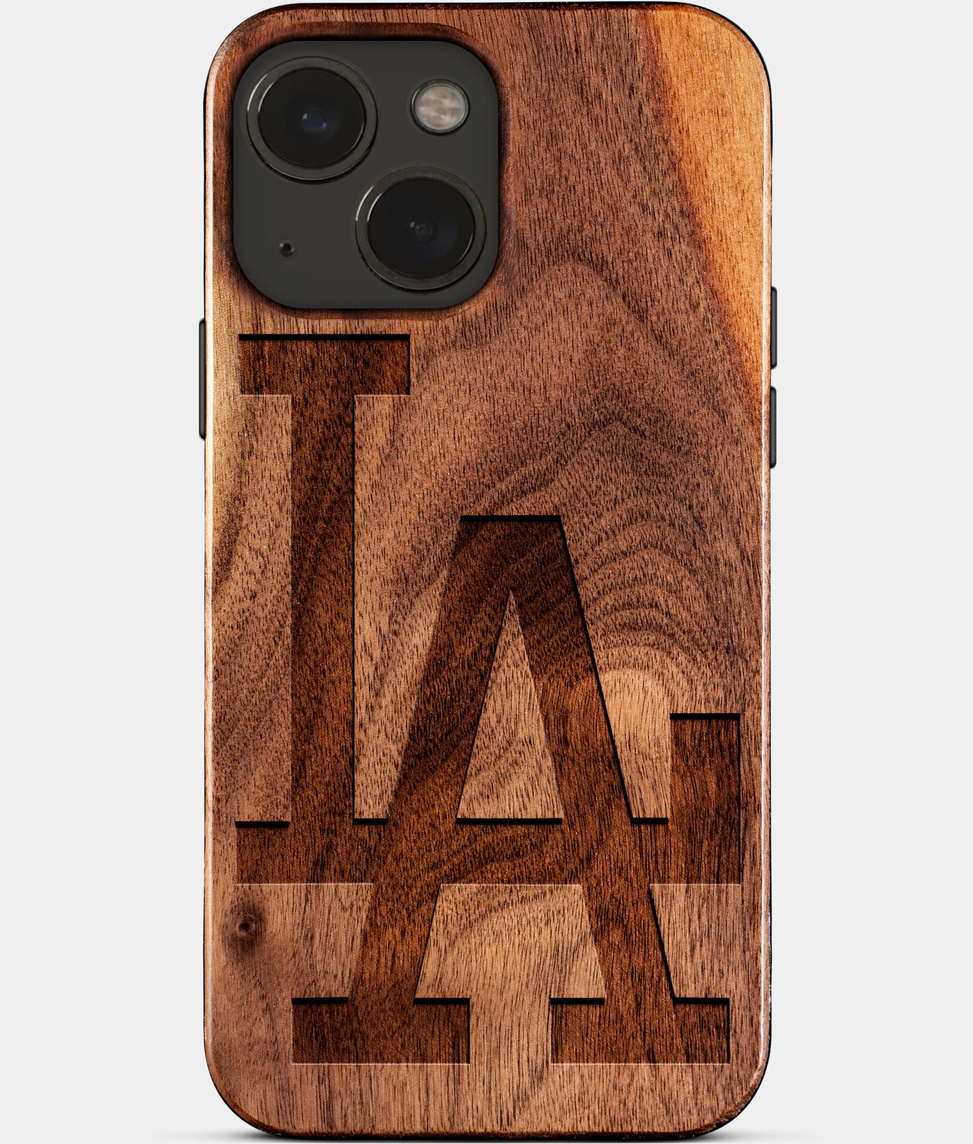 Eco-friendly Classic Los Angeles Dodgers iPhone 15 Case - Carved Wood Custom Los Angeles Dodgers Gift For Him - Monogrammed Personalized iPhone 15 Cover By Engraved In Nature