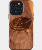 Eco-friendly Columbus Blue Jackets iPhone 15 Pro Max Case - Carved Wood Custom Columbus Blue Jackets Gift For Him - Monogrammed Personalized iPhone 15 Pro Max Cover By Engraved In Nature