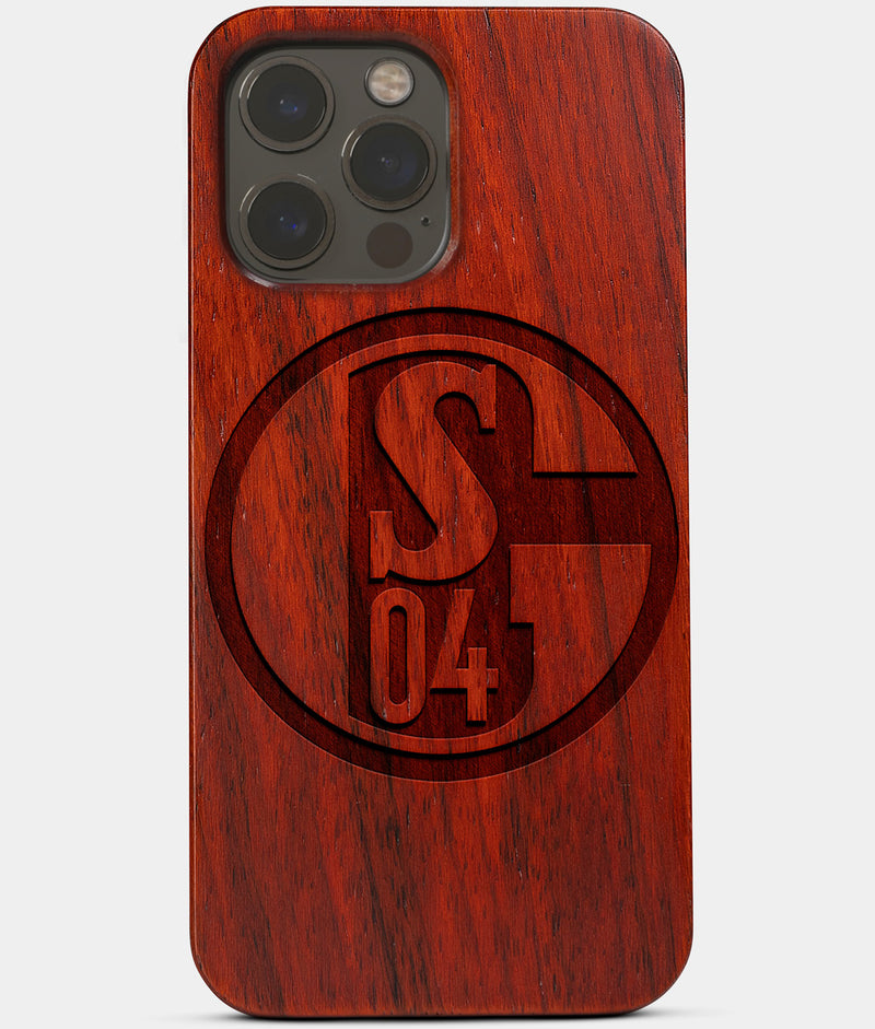 Wood FC Schalke 04 iPhone 13 Pro Case MagSafe Compatible iPhone