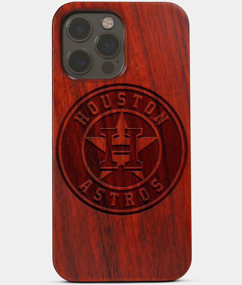 Wood Houston Astros iPhone 13 Pro Case - MagSafe® Compatible