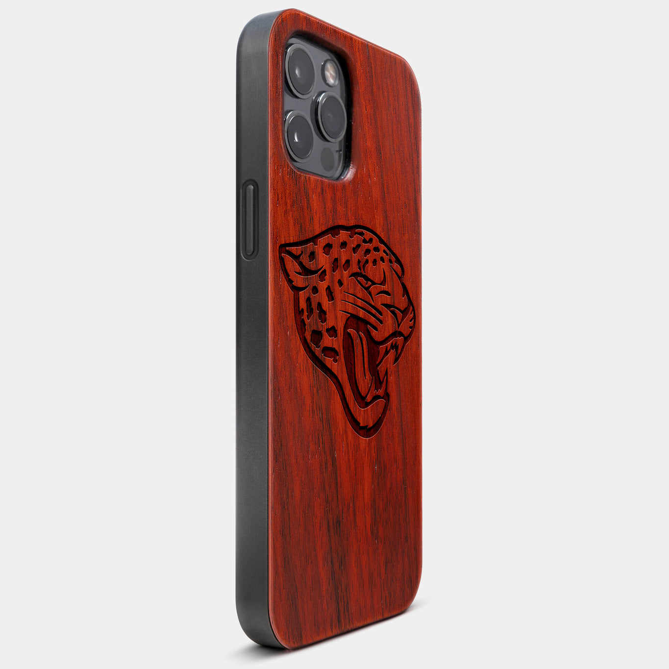 Wood Jacksonville Jaguars iPhone 11 Pro Case, Custom Mahogany Wood Jacksonville  Jaguars Cover