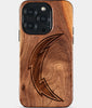 Eco-friendly Los Angeles Chargers iPhone 15 Pro Case - Carved Wood Custom Los Angeles Chargers Gift For Him - Monogrammed Personalized iPhone 15 Pro Cover By Engraved In Nature