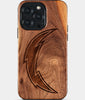 Eco-friendly Los Angeles Chargers iPhone 15 Pro Max Case - Carved Wood Custom Los Angeles Chargers Gift For Him - Monogrammed Personalized iPhone 15 Pro Max Cover By Engraved In Nature