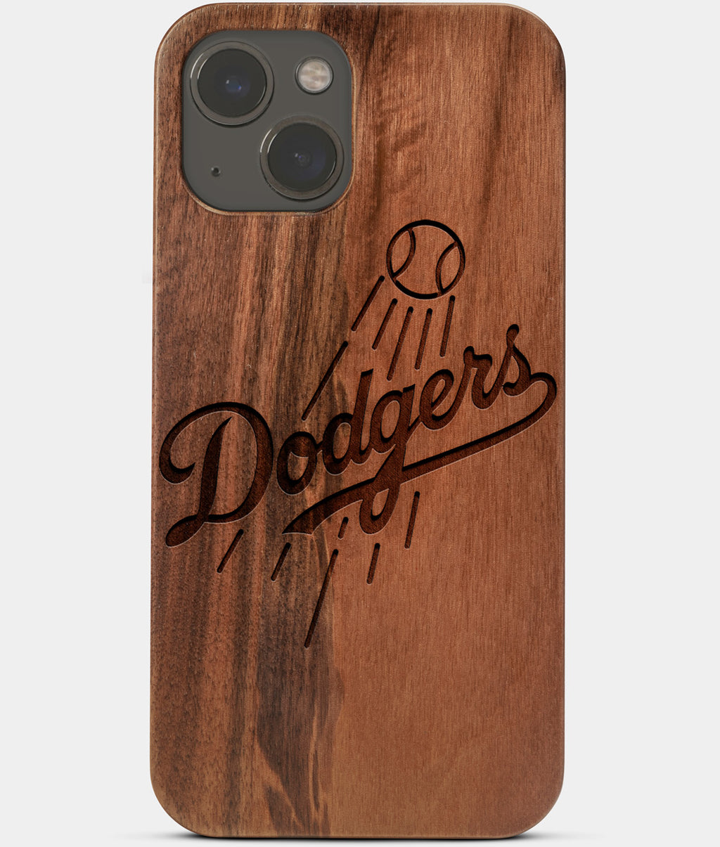 LA Dodgers Logo Vintage Barn Wood Paint iPhone 13 Case by Design