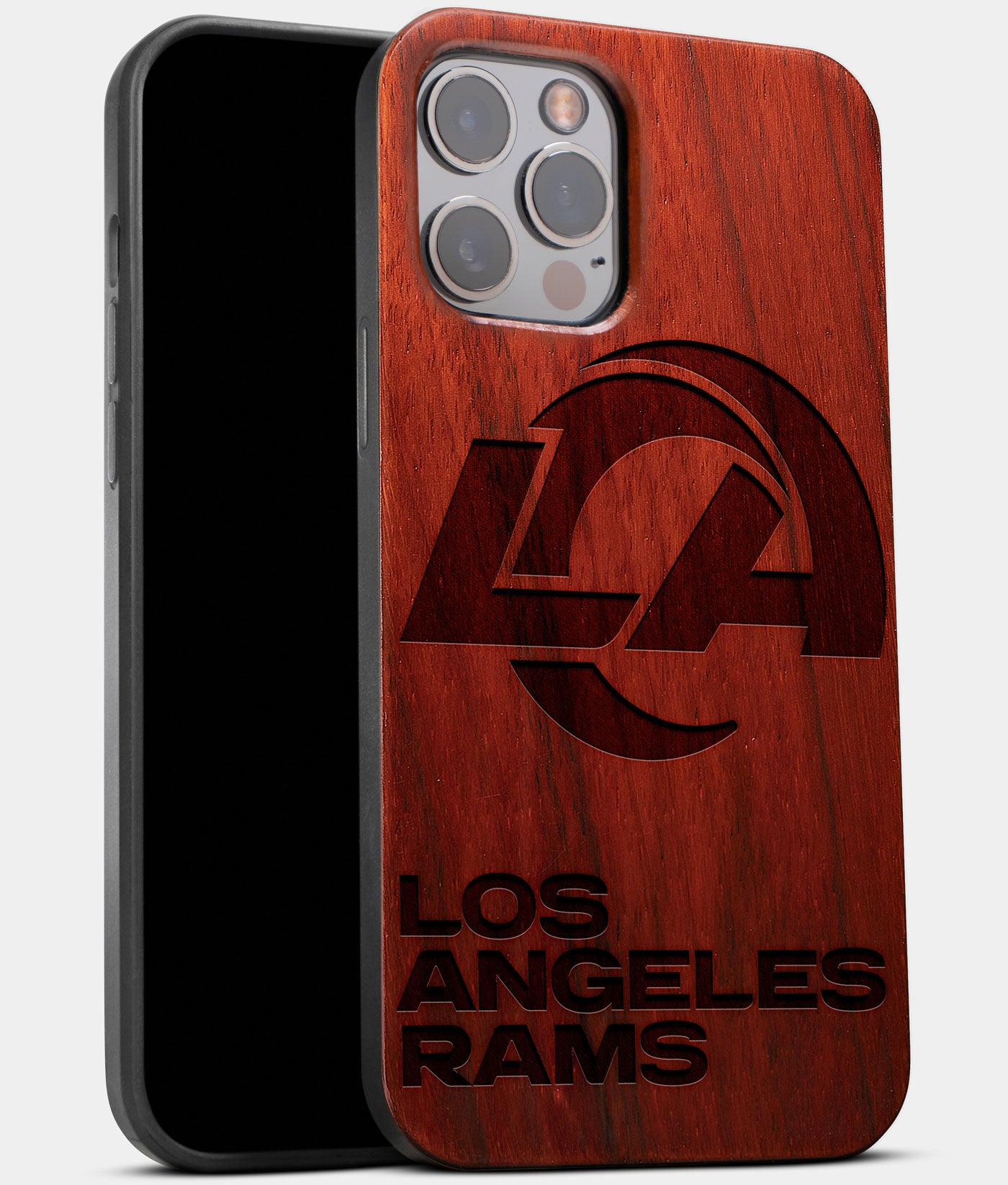 Wood Los Angeles Rams iPhone 13 Pro Max Case - MagSafe® Compatible iPhone  13 Pro Max Cover - Custom LA Rams Gift