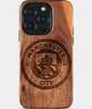Eco-friendly Manchester City FC iPhone 15 Pro Case - Carved Wood Custom Manchester City FC Gift For Him - Monogrammed Personalized iPhone 15 Pro Cover By Engraved In Nature