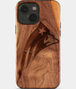 Eco-friendly New England Patriots iPhone 15 Case - Carved Wood Custom New England Patriots Gift For Him - Monogrammed Personalized iPhone 15 Cover By Engraved In Nature