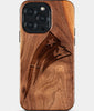 Eco-friendly New England Patriots iPhone 15 Pro Max Case - Carved Wood Custom New England Patriots Gift For Him - Monogrammed Personalized iPhone 15 Pro Max Cover By Engraved In Nature