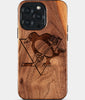 Eco-friendly Pittsburgh Penguins iPhone 15 Pro Max Case - Carved Wood Custom Pittsburgh Penguins Gift For Him - Monogrammed Personalized iPhone 15 Pro Max Cover By Engraved In Nature