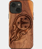 Eco-friendly Tennessee Titans iPhone 15 Case - Carved Wood Custom Tennessee Titans Gift For Him - Monogrammed Personalized iPhone 15 Cover By Engraved In Nature