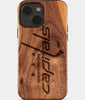 Eco-friendly Washington Capitals iPhone 15 Case - Carved Wood Custom Washington Capitals Gift For Him - Monogrammed Personalized iPhone 15 Cover By Engraved In Nature